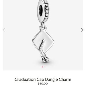 Authentic Pandora Graduation Cap Charm